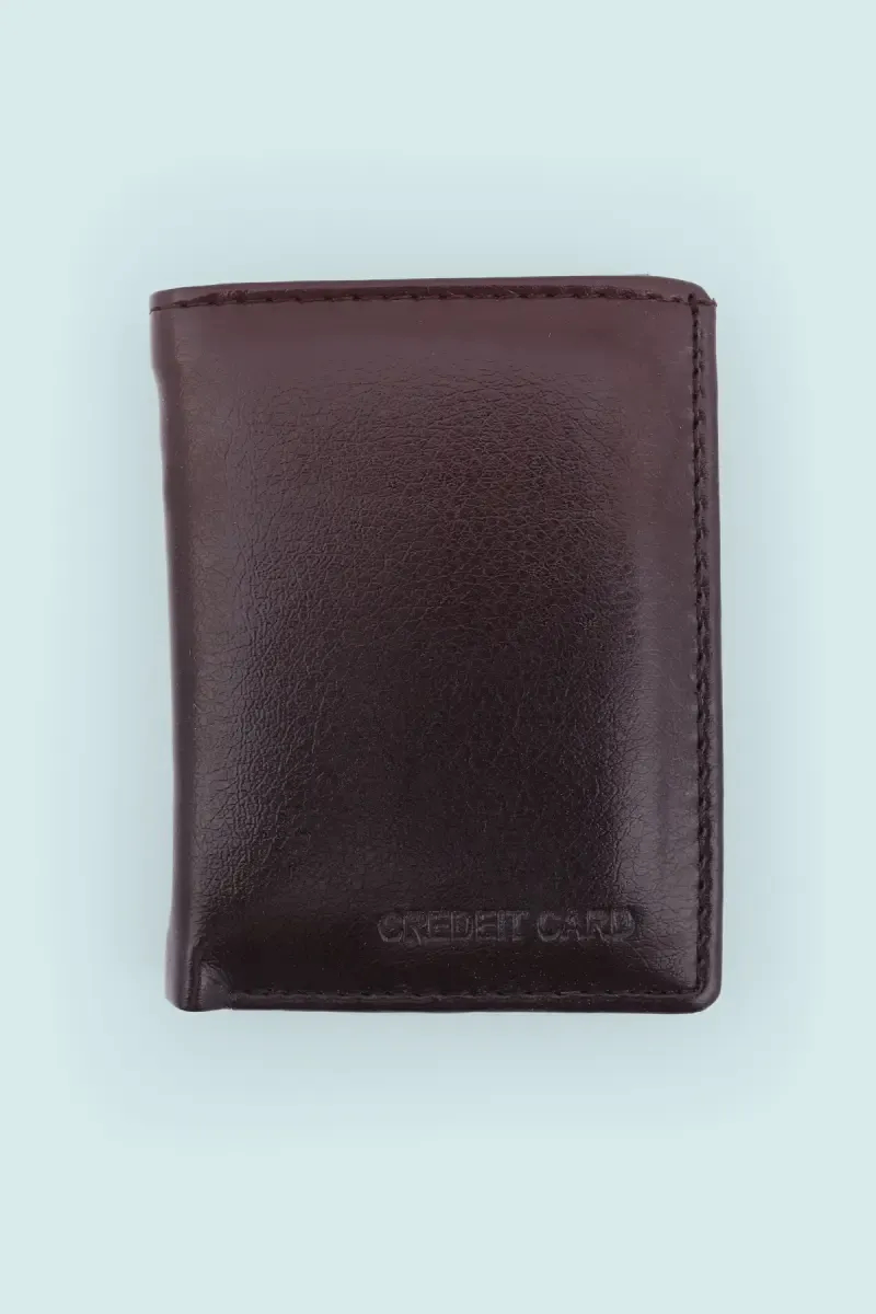Men's Synthetic Textured Two Fold Card Holder