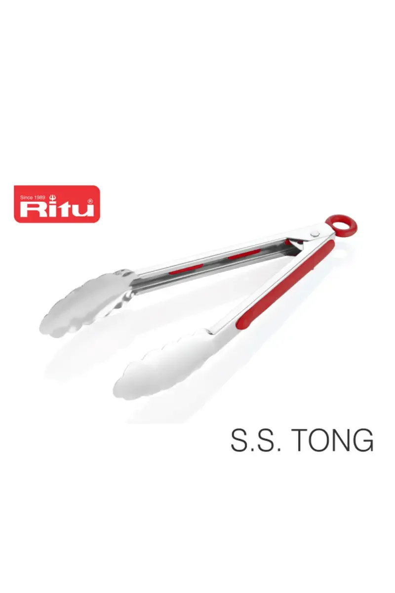 Ritu Stainless Steel Tong with Lock System - 27cm