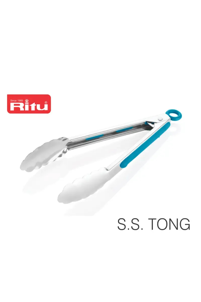 Ritu Stainless Steel Tong with Lock System - 27cm
