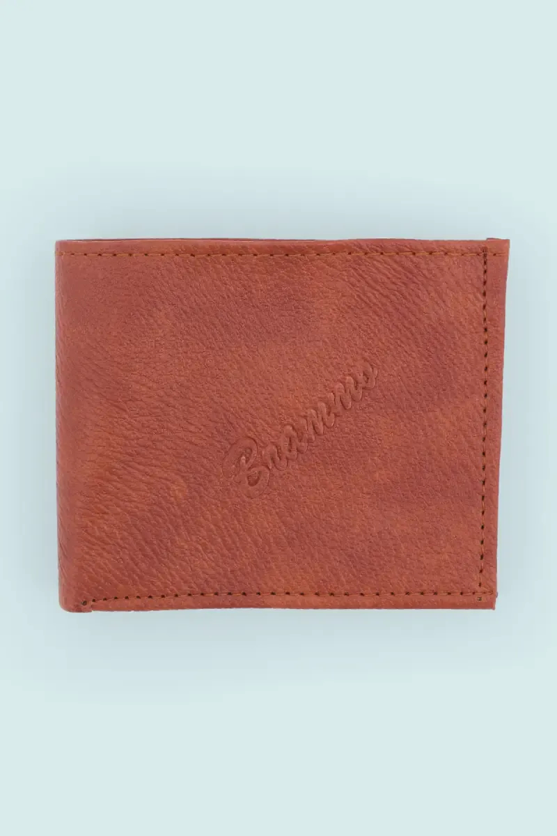 Men's Textured Synthetic Two Fold Wallet