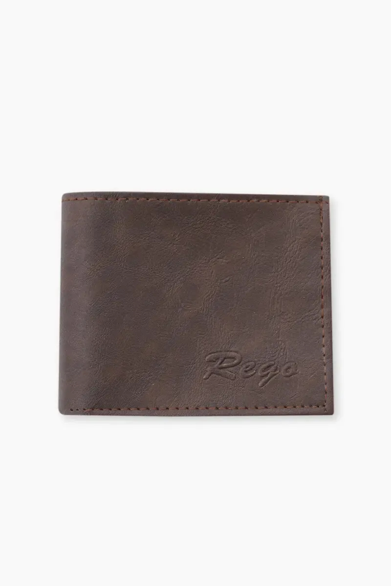 Men's Textured Two Fold Wallet 