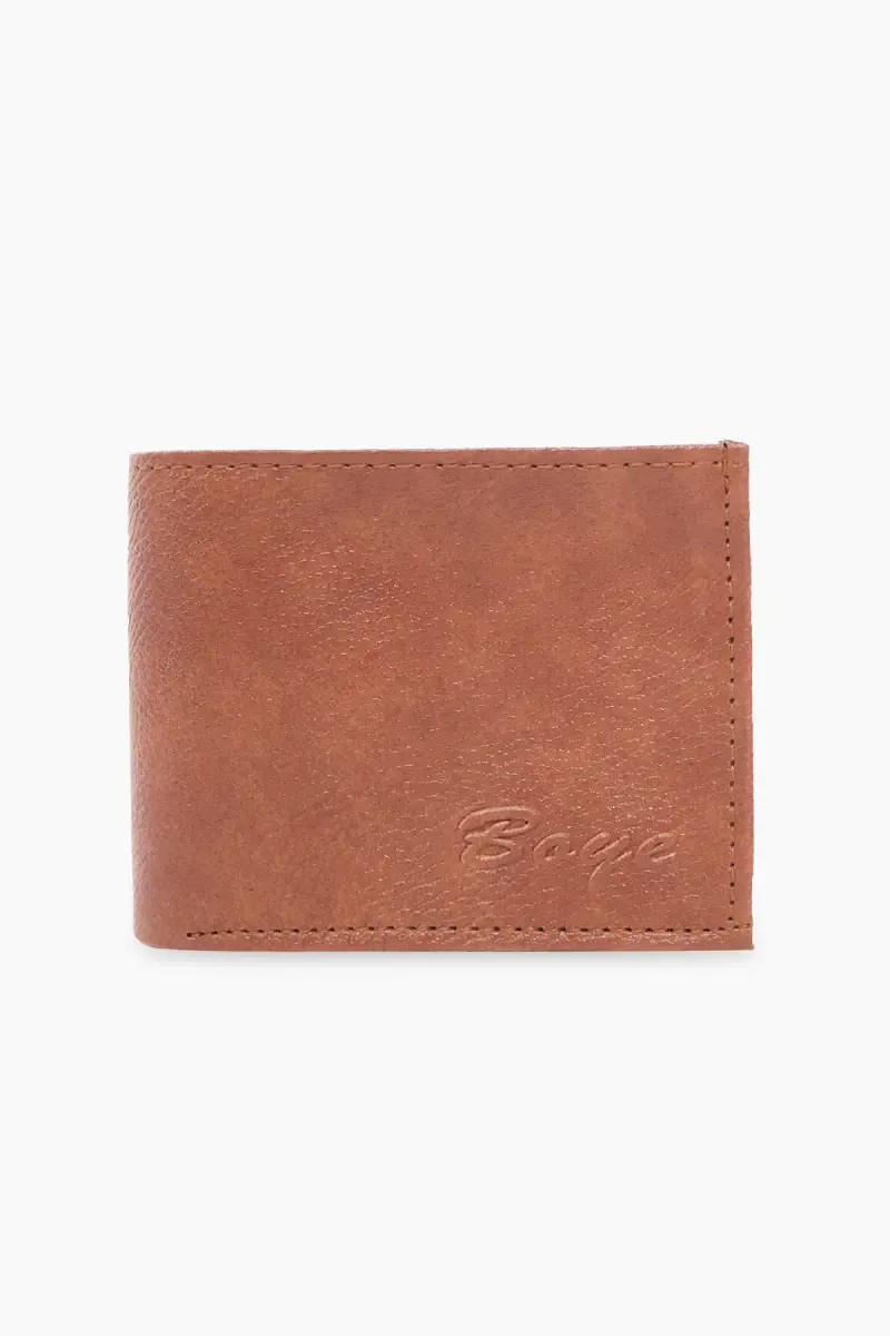 Men's Textured Artificial Leather Two Fold Wallet