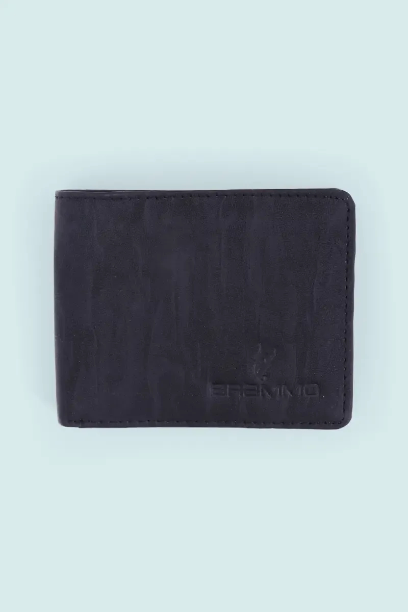 Men's Textured Synthetic Two Fold Wallet