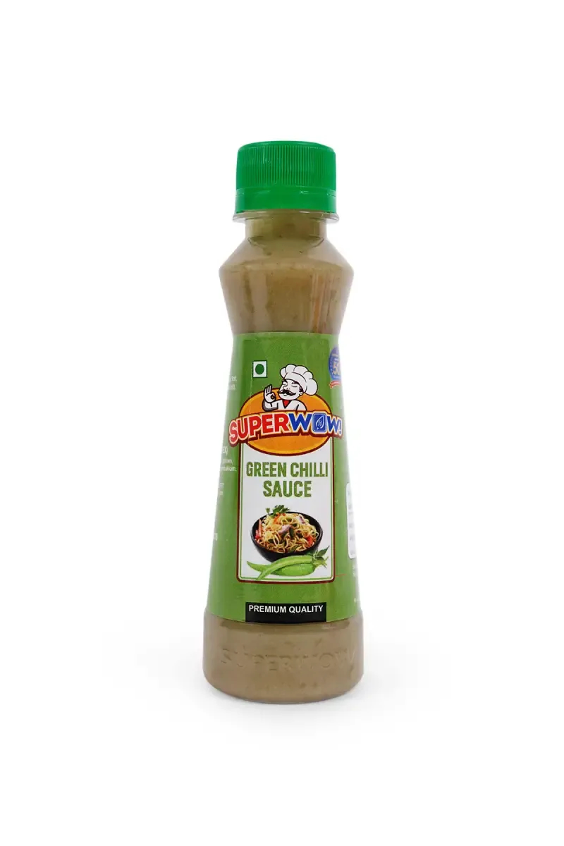 Green Chilli Sauce, Super Wow  - 200g Bottle