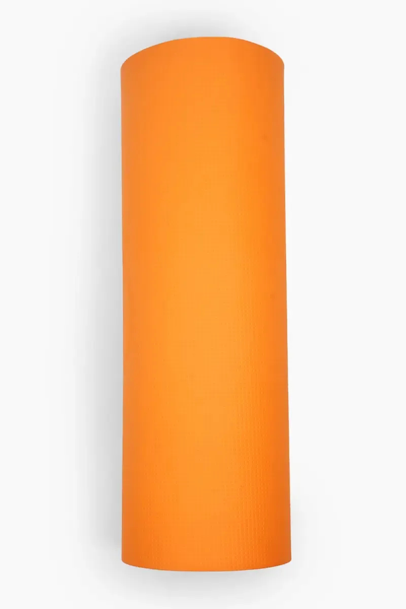 Premium 6mm Reversible Yoga Mat with Anti-Tear Design, Dual Color (Orange & Black)