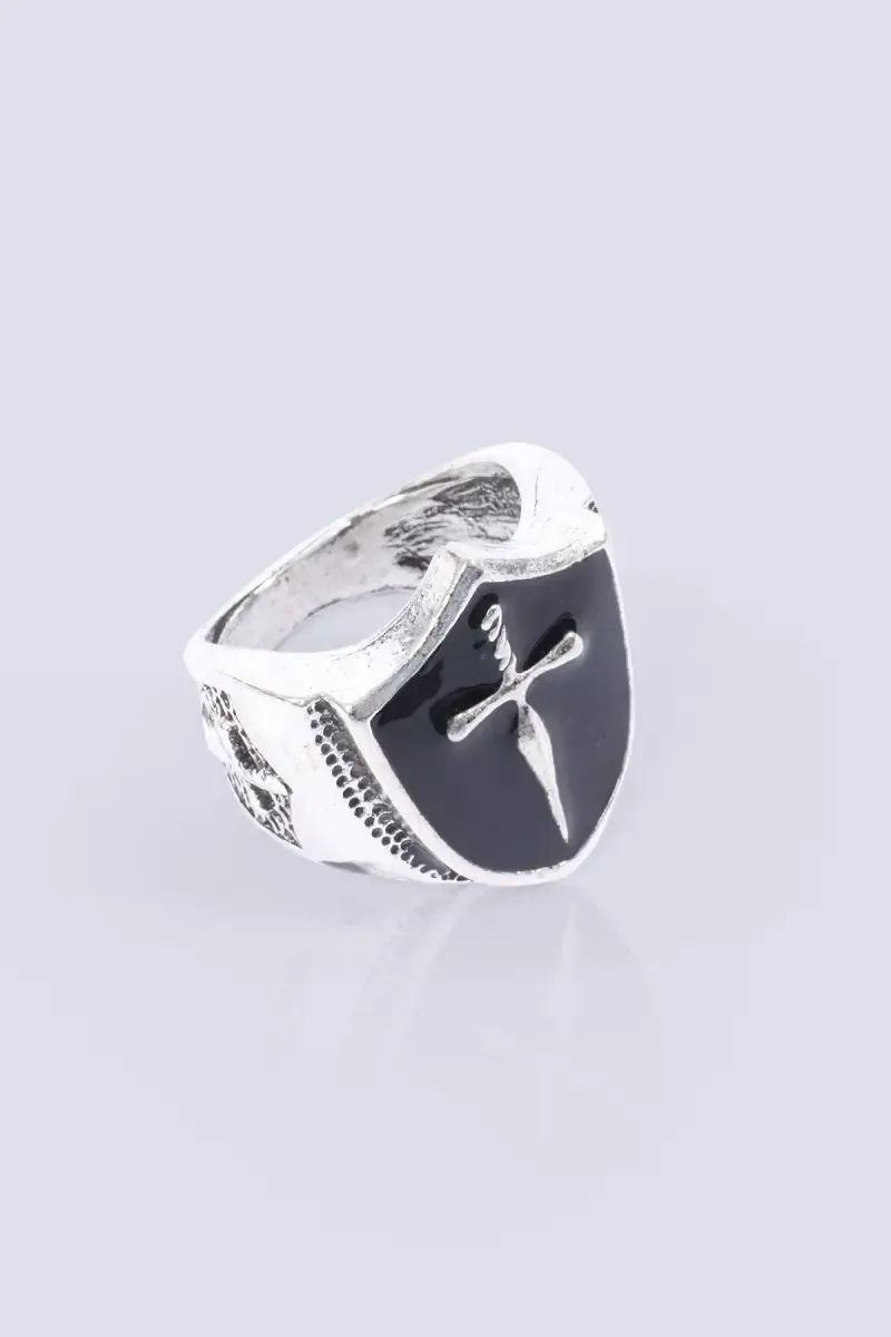 Knights Templar Cross On Shield Ring for Men