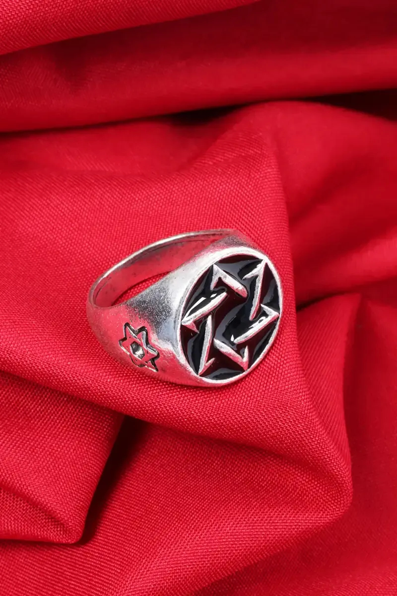 Vintage Star Design Ring for Men