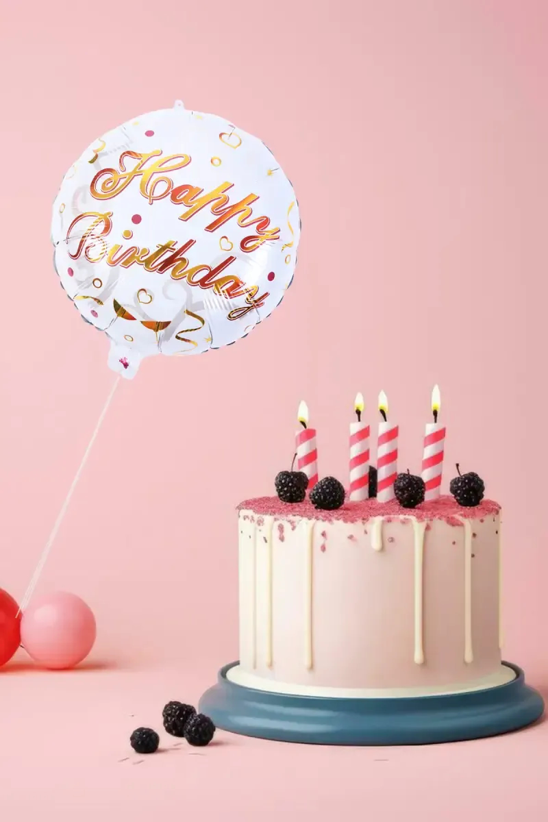"Happy Birthday" Decoration Balloon - (Foil, 18 Inch) 