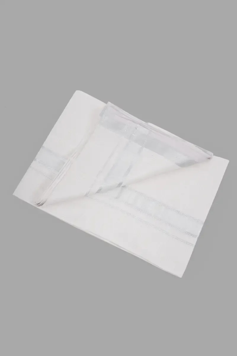 Cotton Dhoti with Matching Border for Men