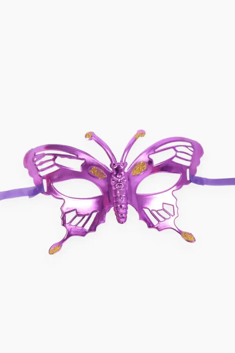 Butterfly Eye Mask for Party, Reusable (Purple)
