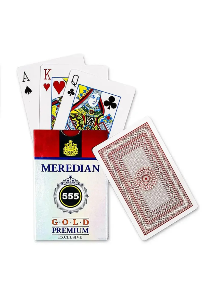 Meredian 555 Gold Premium Paper Playing Cards