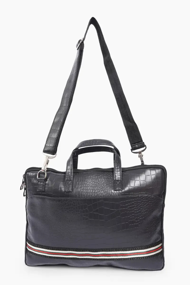 Premium PVC Leather Shoulder Laptop Bag for Men
