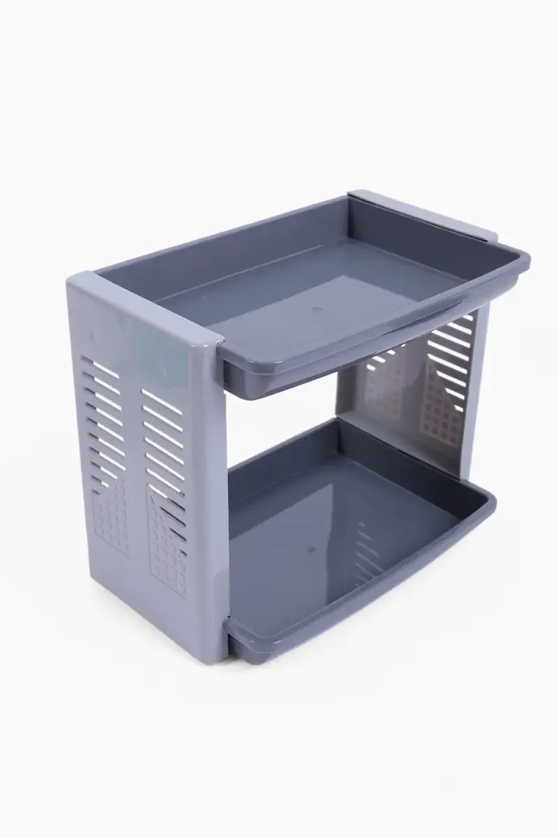 Plastic 2 Layer Organizer Rack - 25 cm