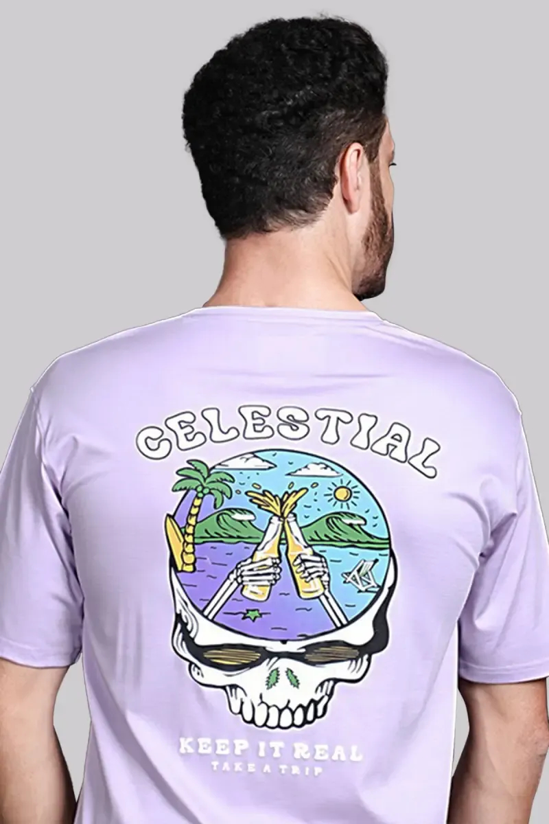 Men's Printed Round Neck T-shirt