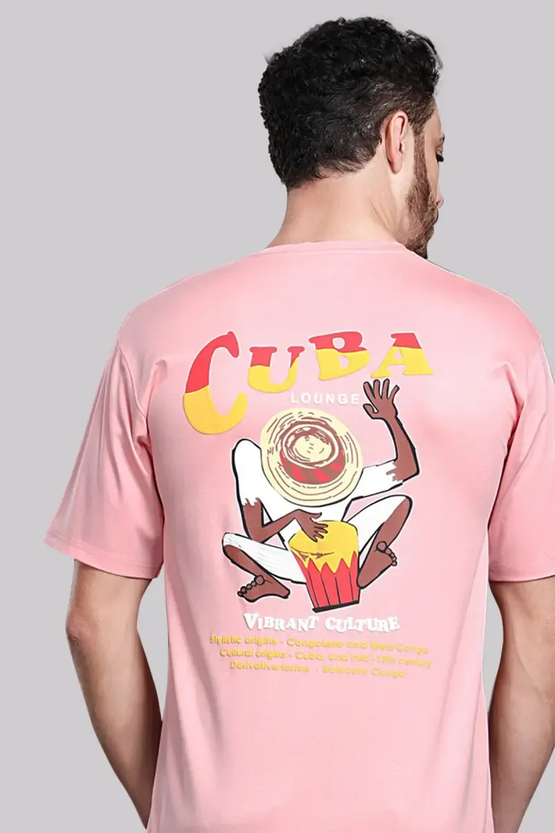 Men's Round Neck Printed T-shirt