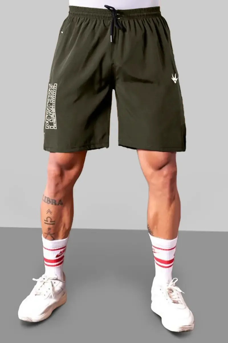 Men's Printed Mid-Rise Shorts