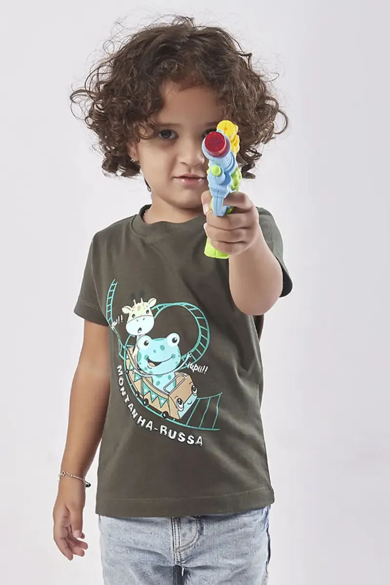 Cotton Round Neck T-shirt for Just Born Babies