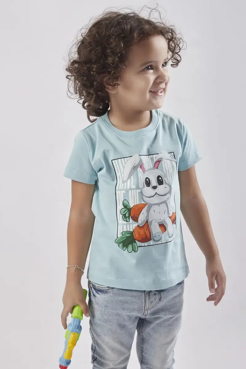 Cotton Just Born Baby Printed T-shirt