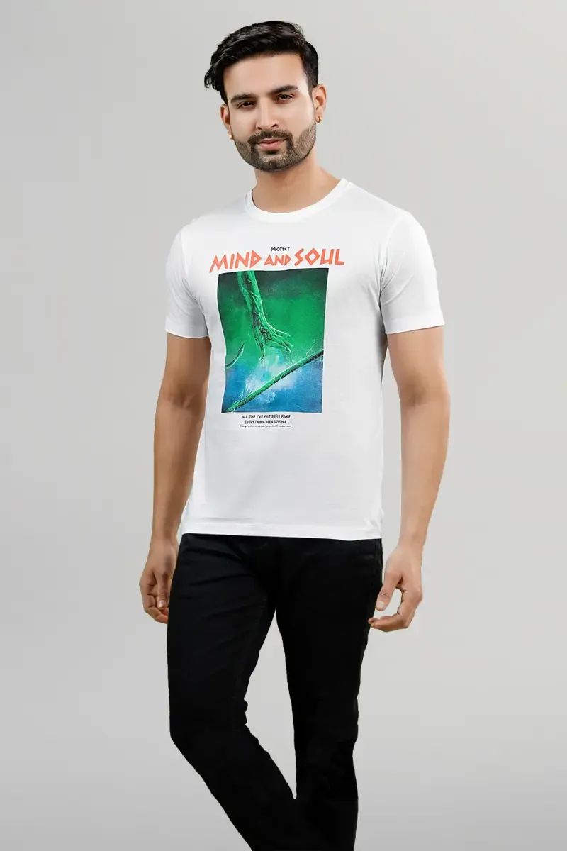 Cotton Printed T-shirt for Men