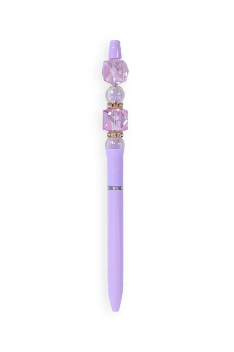 Elegant Crystal Bead Ball Pen - Pack of 1