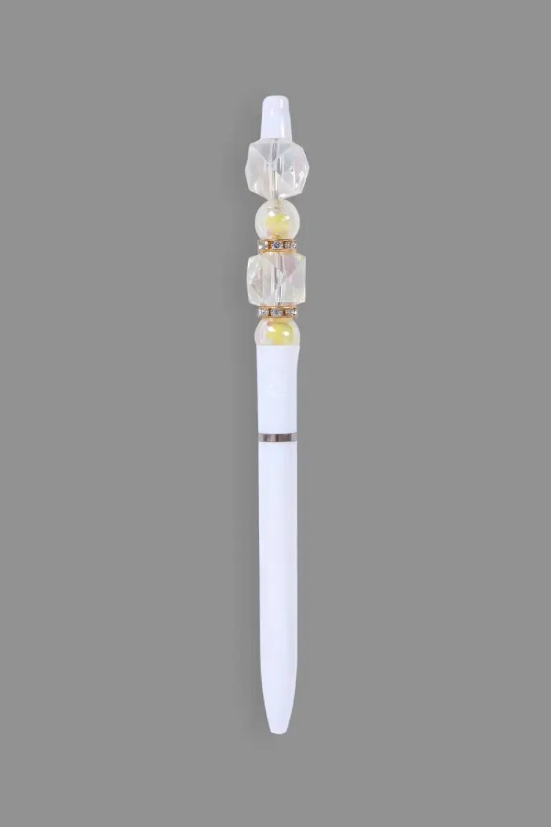 Elegant Crystal Bead Ball Pen - Pack of 1
