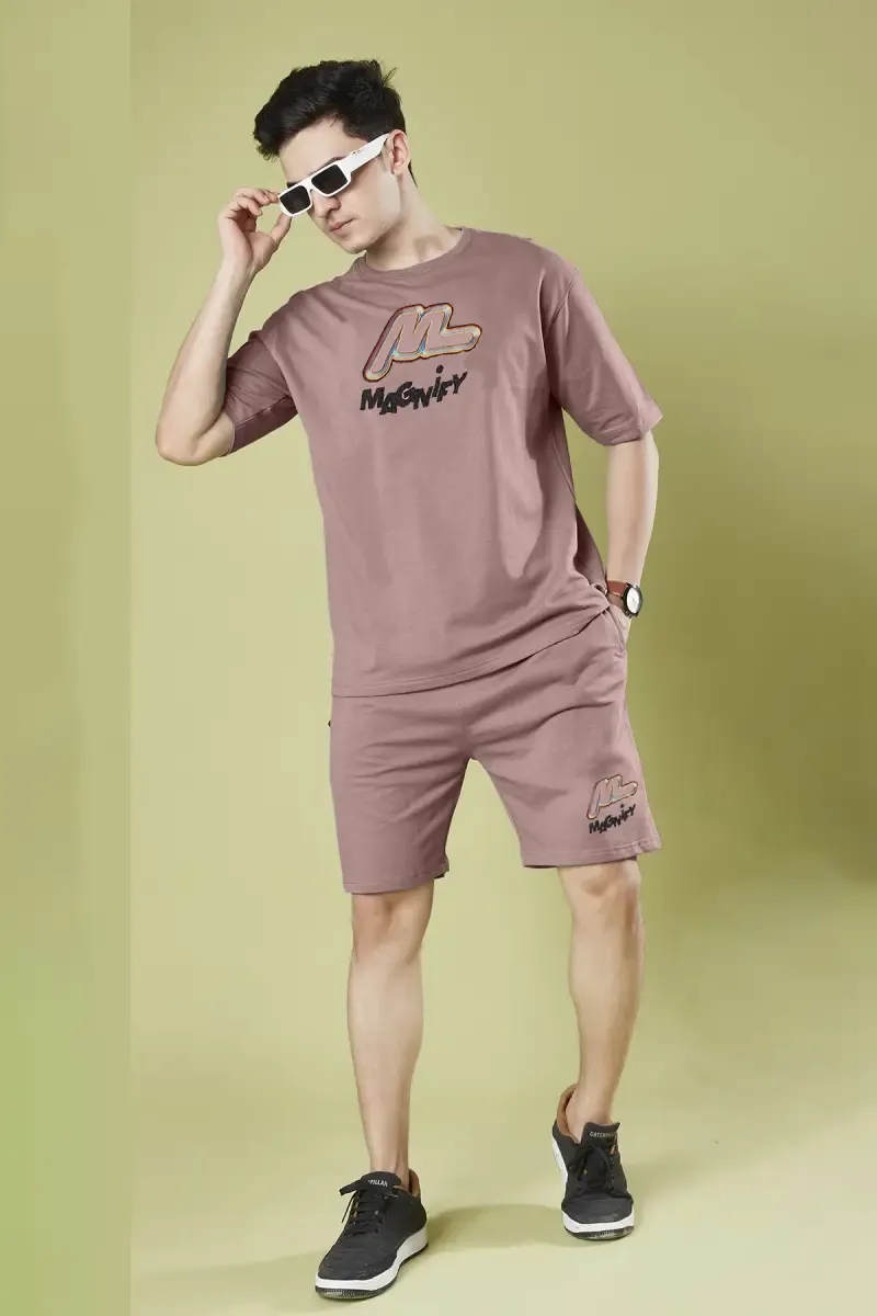 Men's Cotton Embroidered Co-Ord Set 