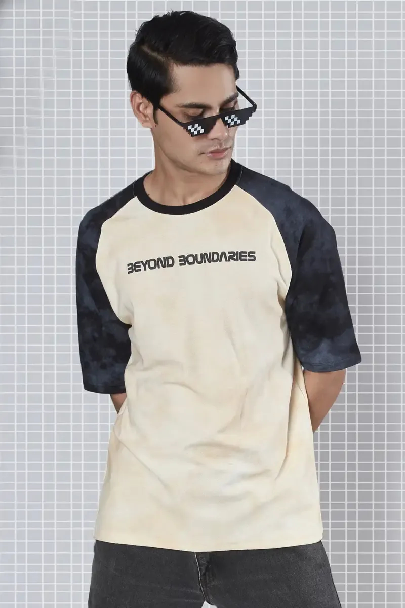 Men's Tie & Dye T-shirt with Embossed Print