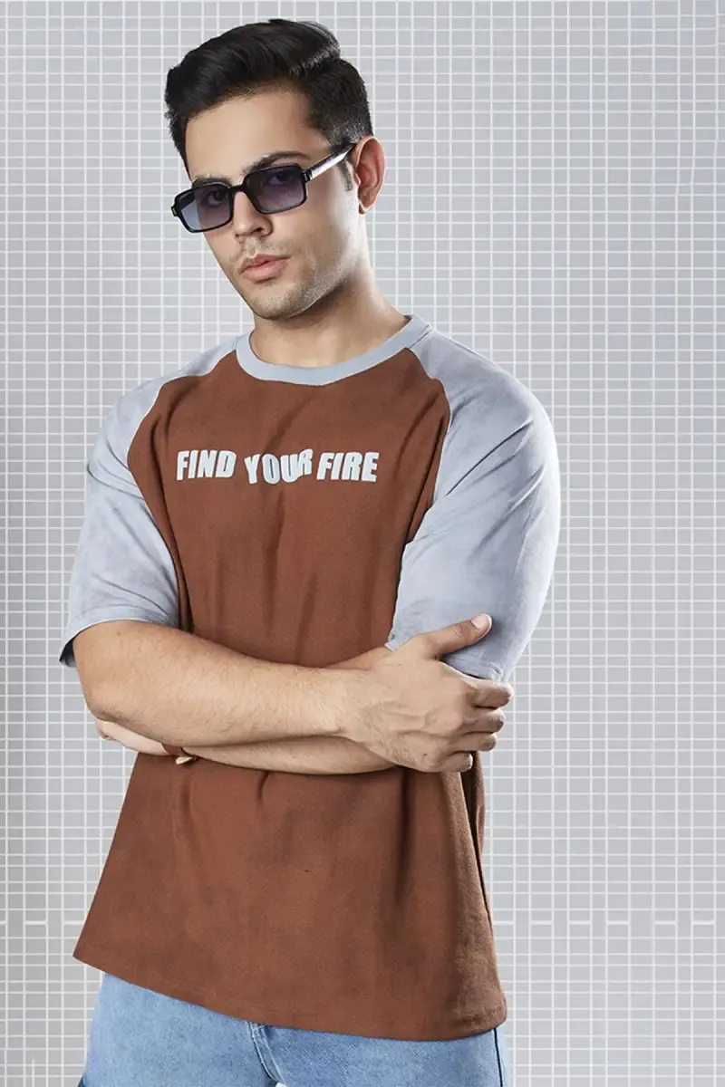 Men's Tie & Dye T-shirt with Embossed Print