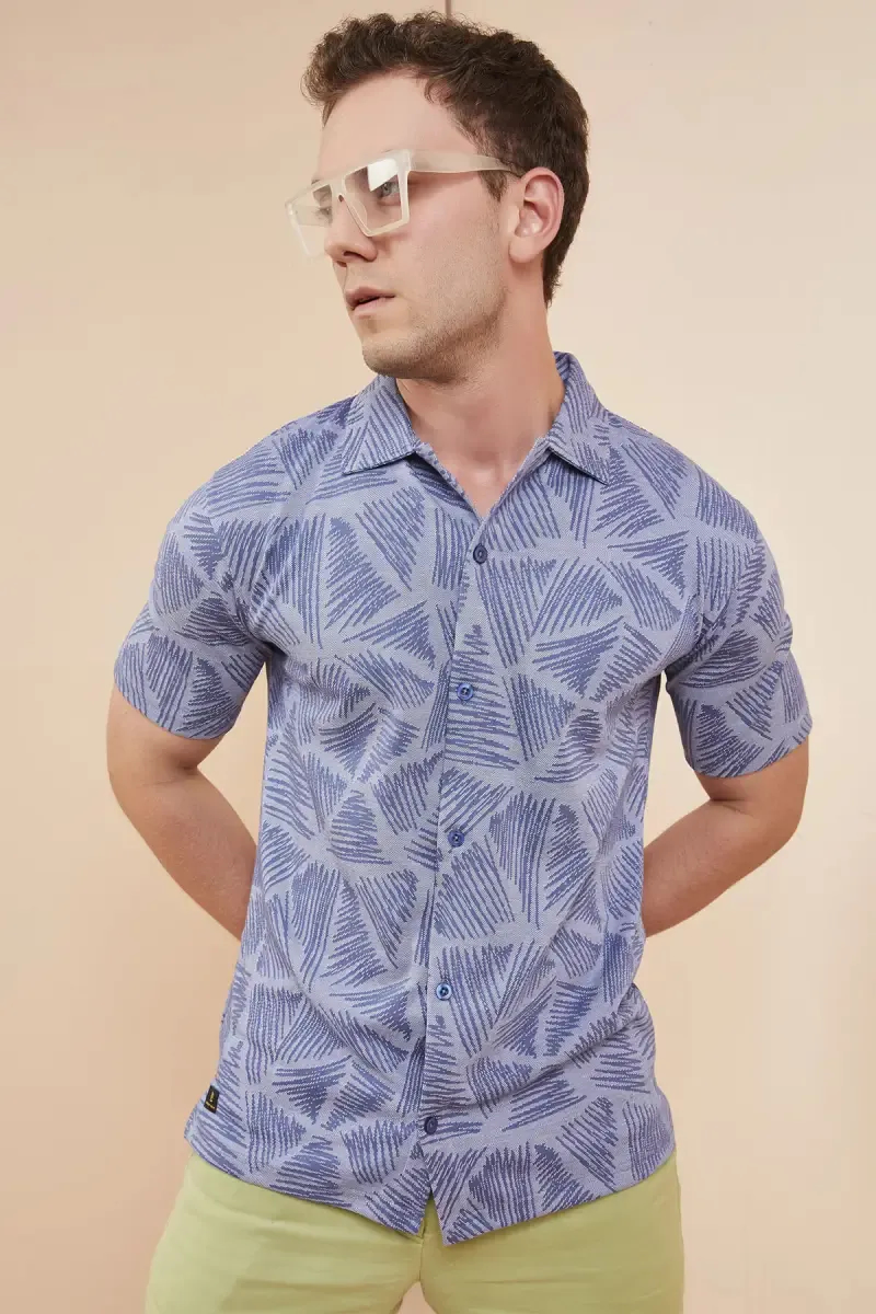 Men's Cotton Abstract Print Shirts