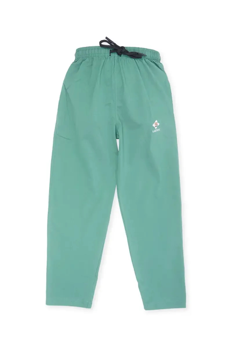 Cotton Solid Mid Rise Track Pant for Boys