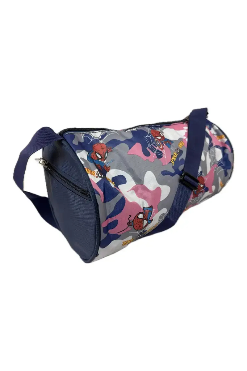 5 L Small Duffle Cum Gym/Sports Bag (Blue Spidy)