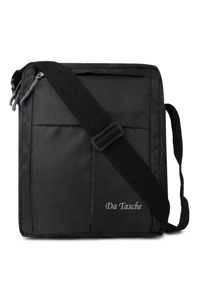 Blue Compact Sling Bag with Adjustable Strap for Men