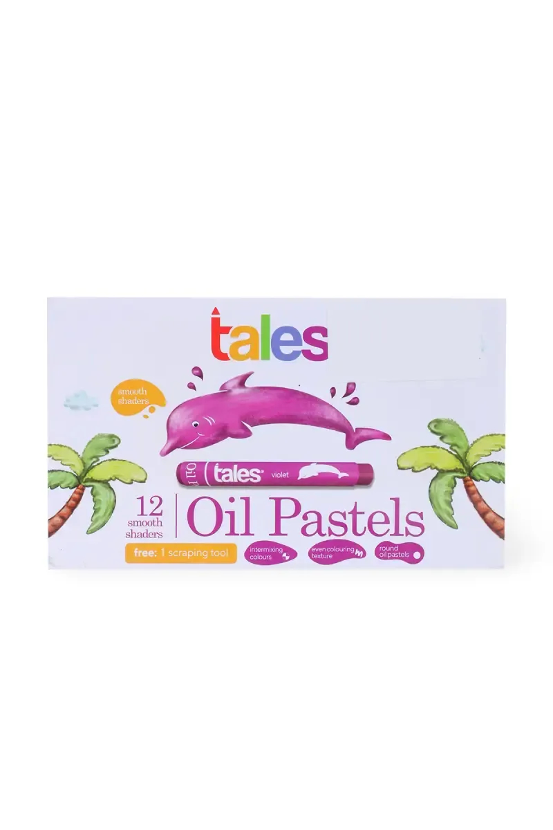 Tales 12 Shades Oil Pastel (Multicolor) - Pack of 1