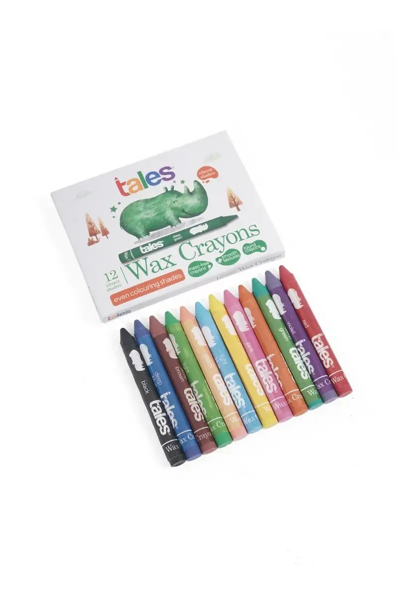 Tales Extra Long 12 Shades Crayons (Multicolor) - Pack of 1