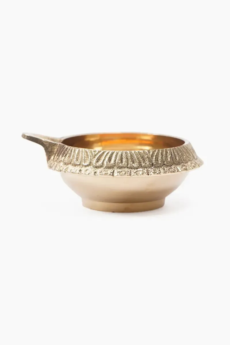 Brass Kubera Vilakku - 7cm
