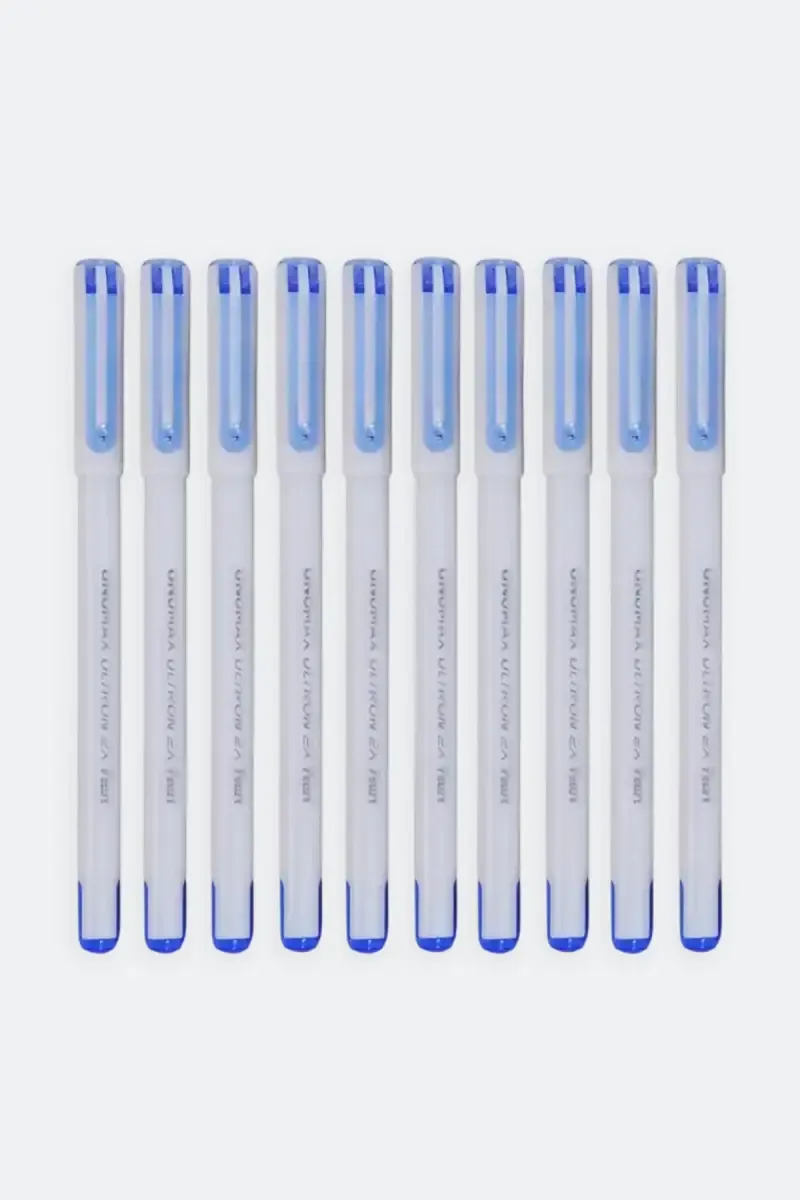 Unomax Geltron Pearl Gel Pen (Off White) - Pack of 10
