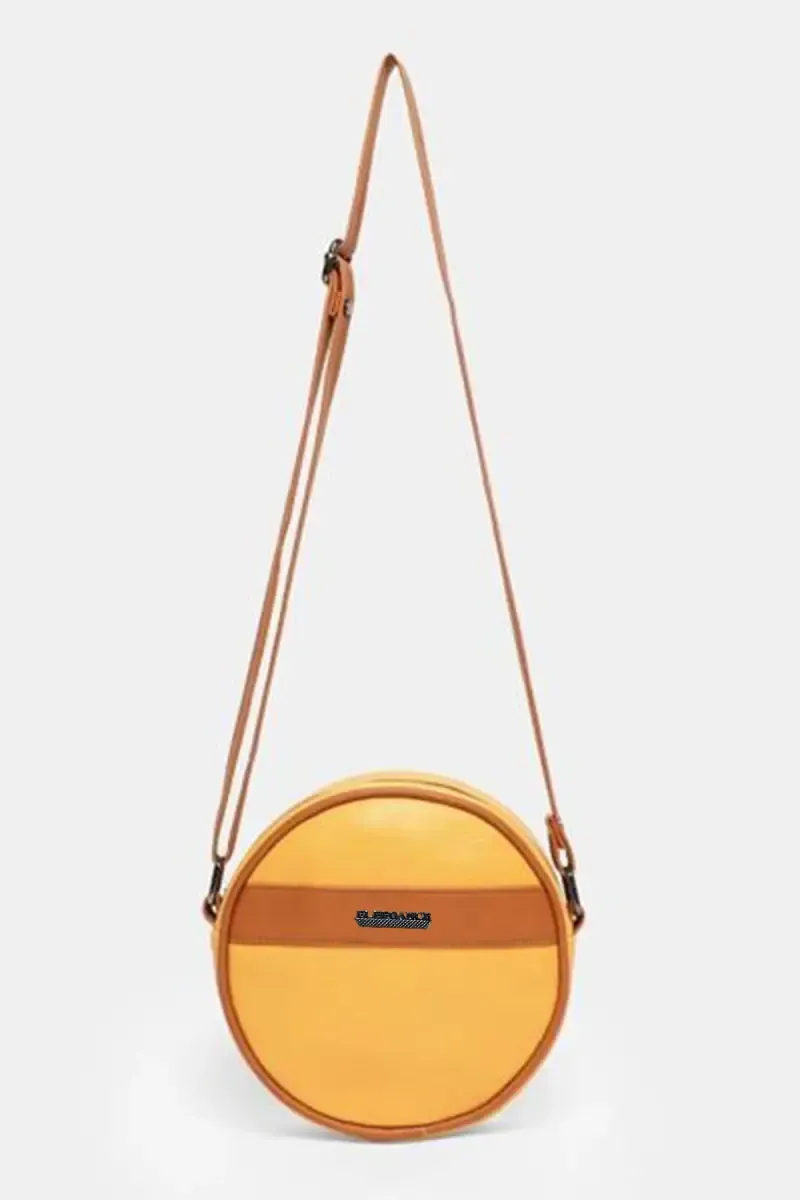 Premium Color Block Round Sling Bag for Women