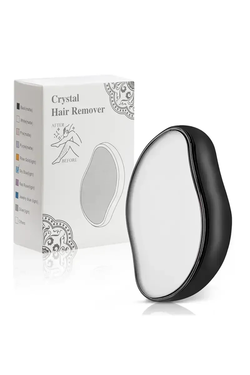 Crystal Hair Remover for Painless Hair Removal (Black) - Pack of 1