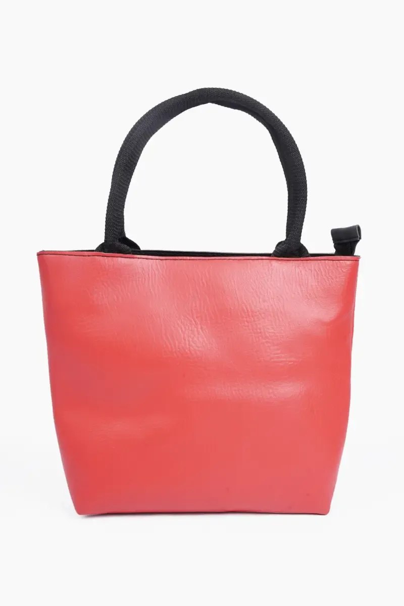 Elegant Solid Red Hand Bag for Women