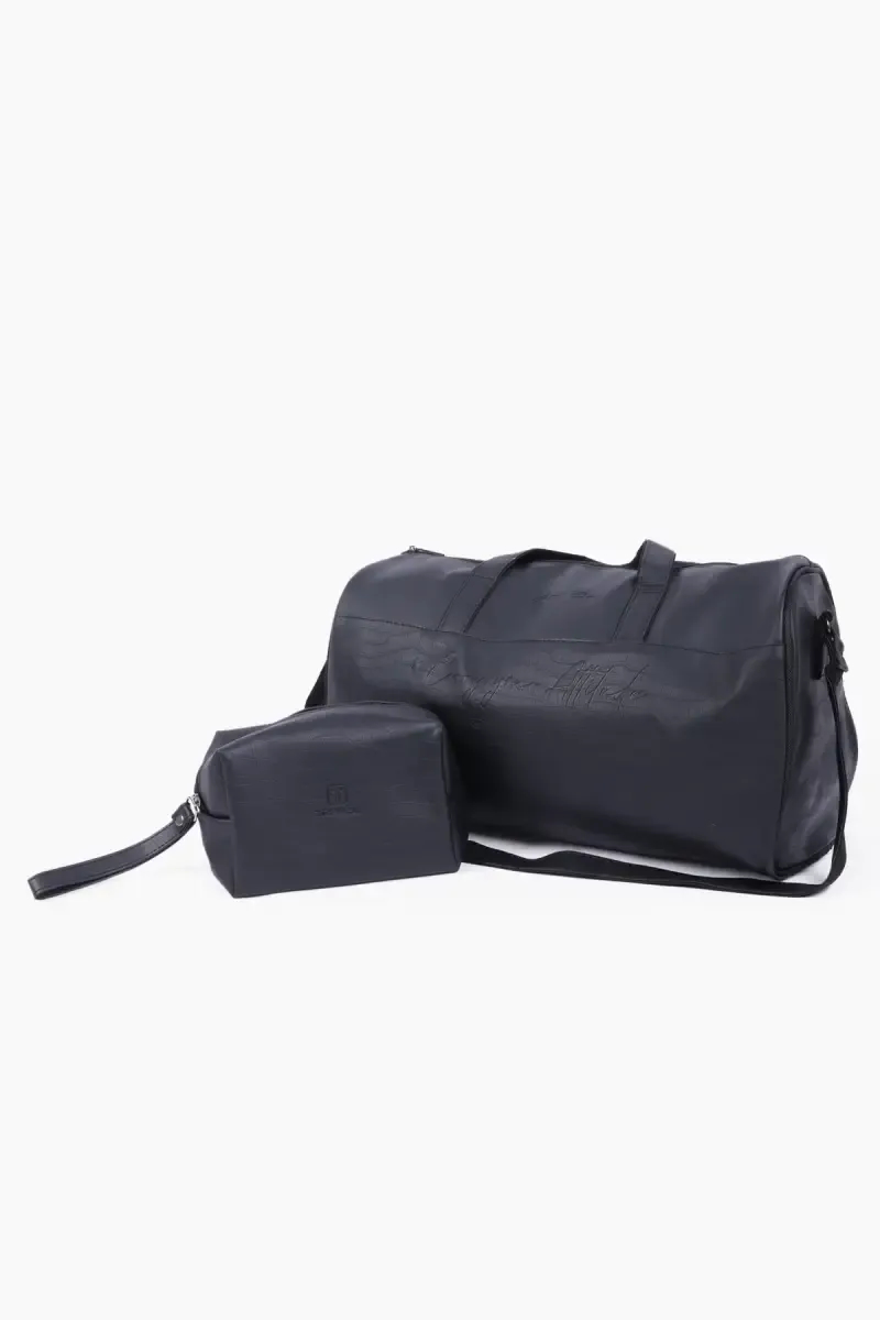 Unisex Pack of 2 Comfortable Leatherette Duffle Bags for Travel