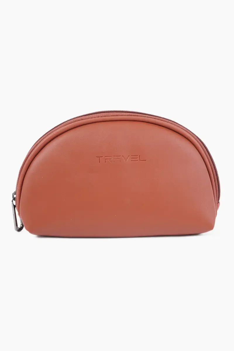 Women's Semicircle Makeup Pouch & Wallet Purse