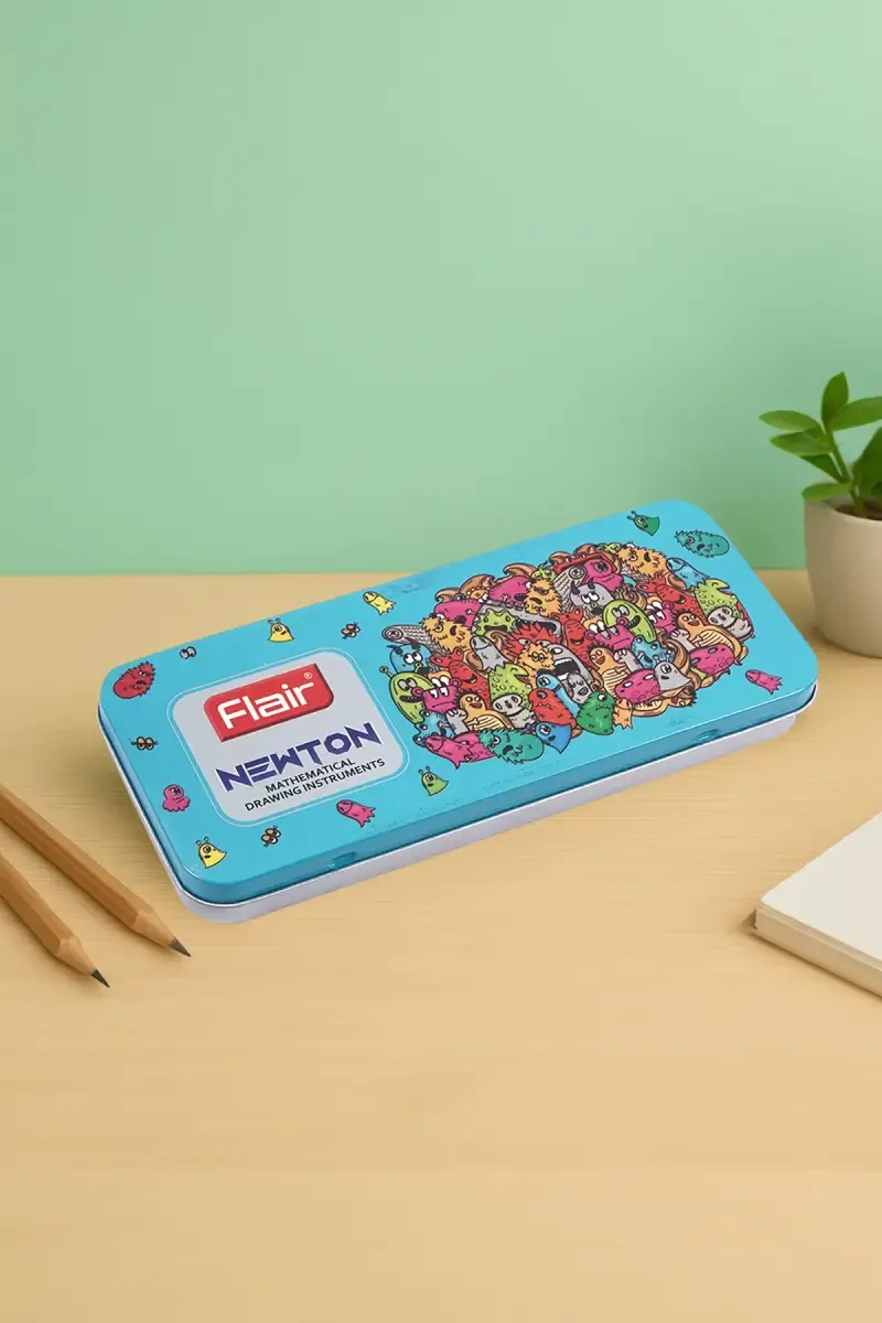 Flair Newton Mathematical Geometry Box (Blue) - Pack of 1