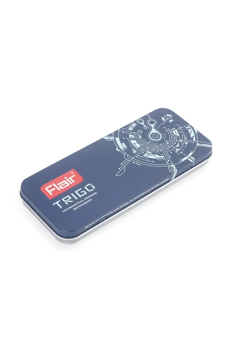 Flair Trigo Mathematical Geometry Box (Dark Blue) - Pack of 1