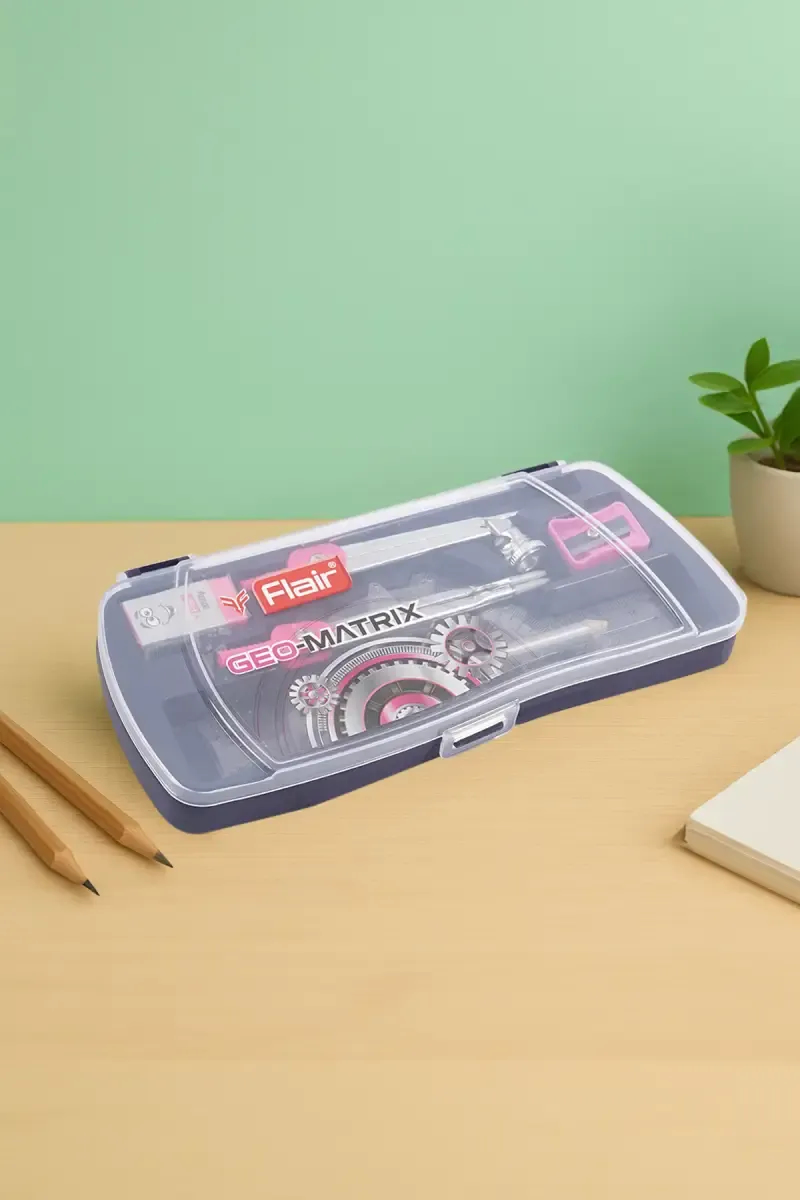 Flair Geo Matrix Mathematical Geometry Box (Pink) - Pack of 1 