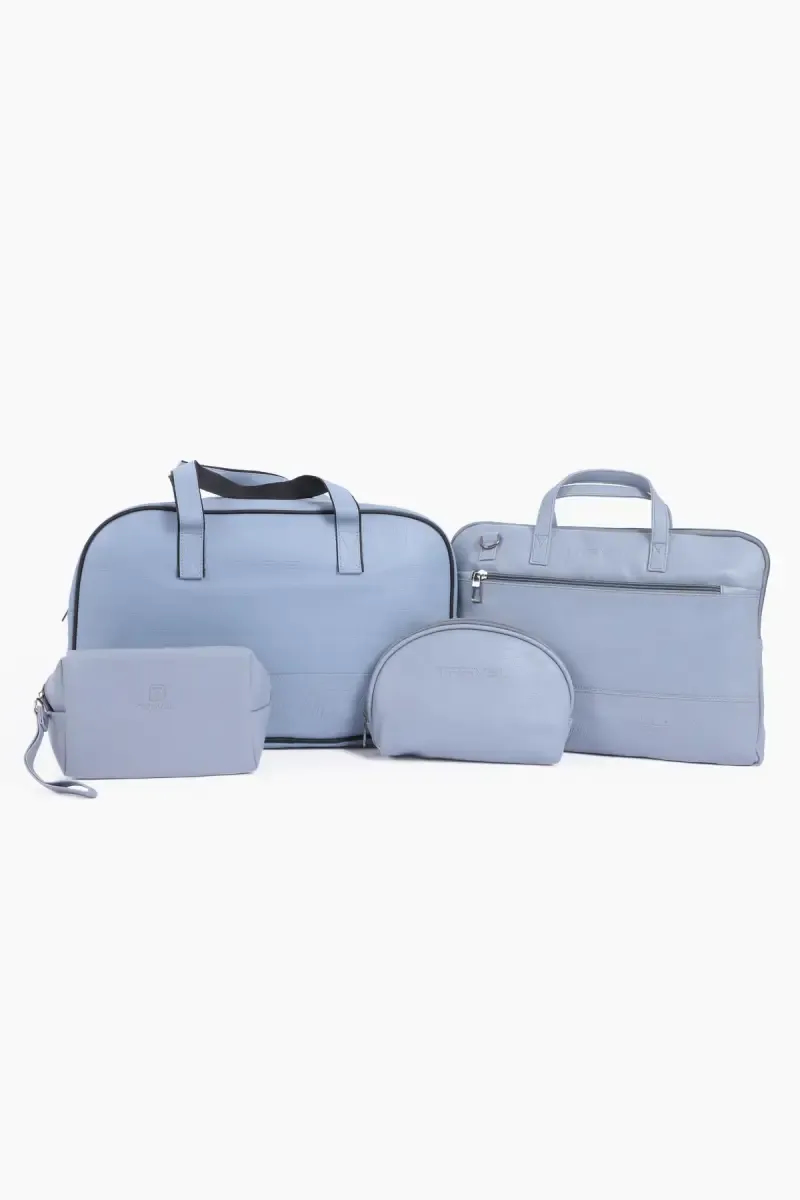 Unisex Medium Leatherette Duffle Bag Pack of 4 