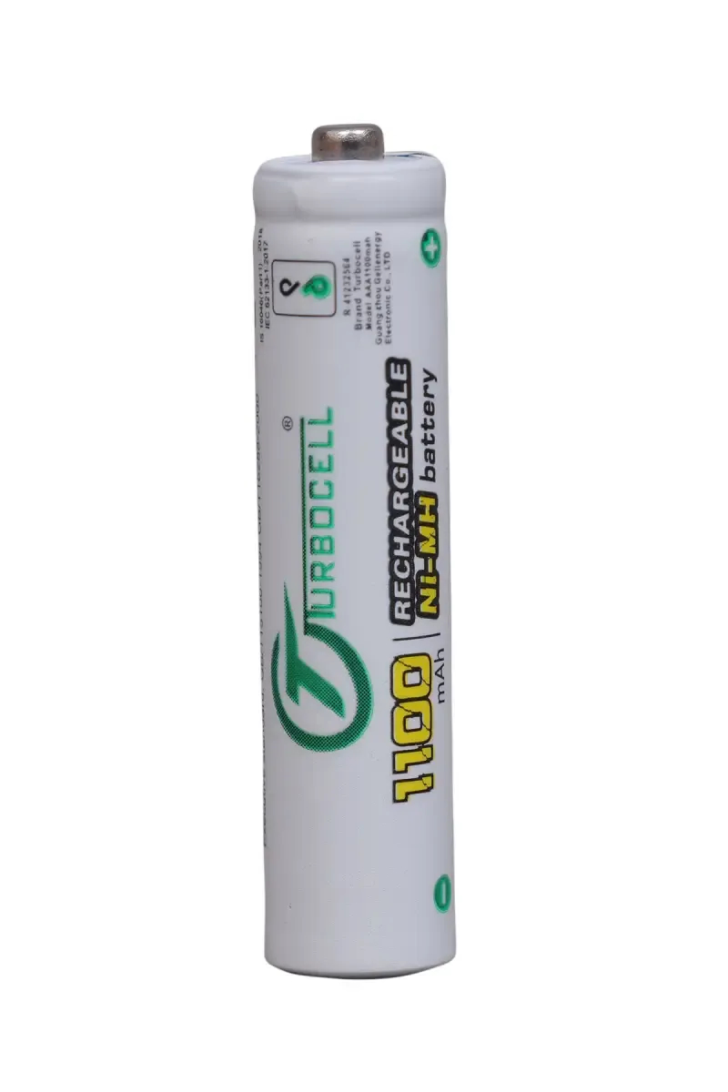 Turbocell 1100 mAh NI-MH Rechargeable AAA Batteries - 2 Pcs