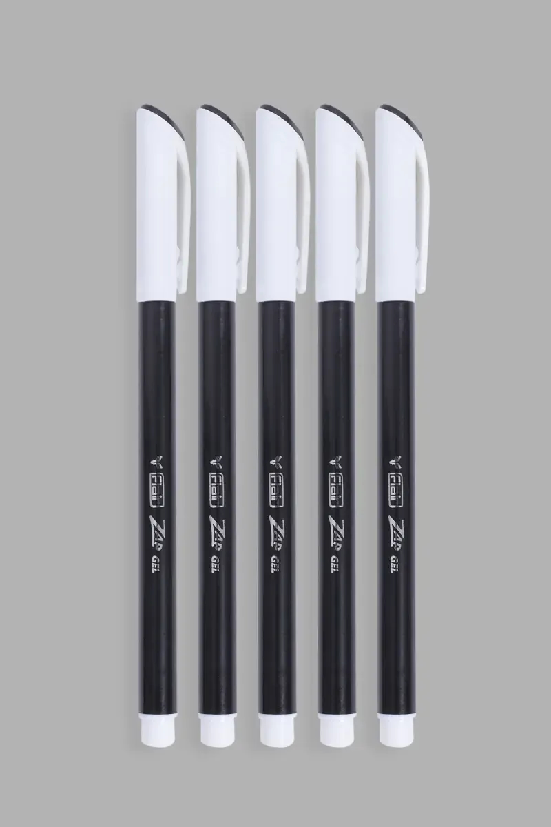 Flair Zap Gel Pen (Black Ink) - Pack of 5