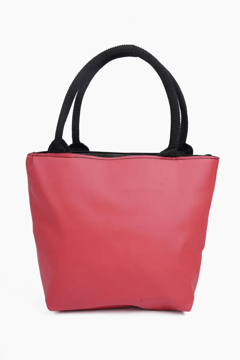 Elegant Solid Red Hand Bag for Women