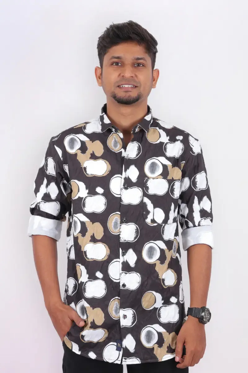 Men's Printed Slim Fit Shirt