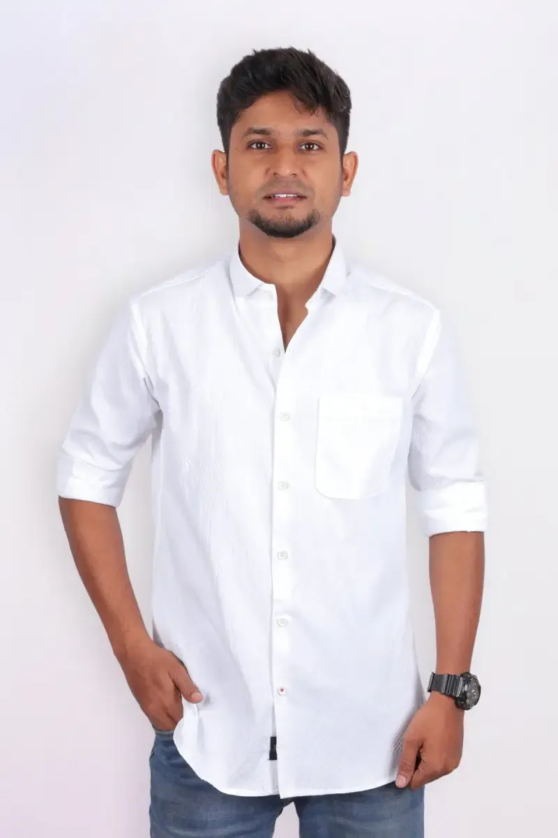 Cotton Self Designed Casual Shirt for Men